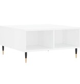 VidaXL Salontafel 60x60x30 cm bewerkt hout hoogglans wit