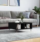 VidaXL Salontafel 60x60x30 cm bewerkt hout zwart