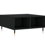 VidaXL Salontafel 60x60x30 cm bewerkt hout zwart