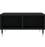 VidaXL Salontafel 60x60x30 cm bewerkt hout zwart