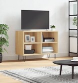VidaXL Tv-meubel 69,5x30x50 cm bewerkt hout sonoma eikenkleurig