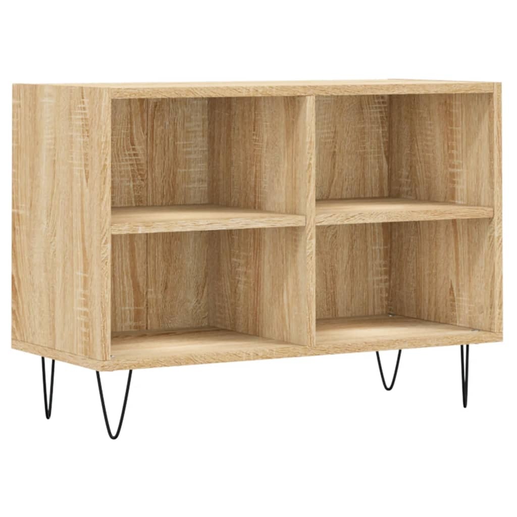 VidaXL Tv-meubel 69,5x30x50 cm bewerkt hout sonoma eikenkleurig