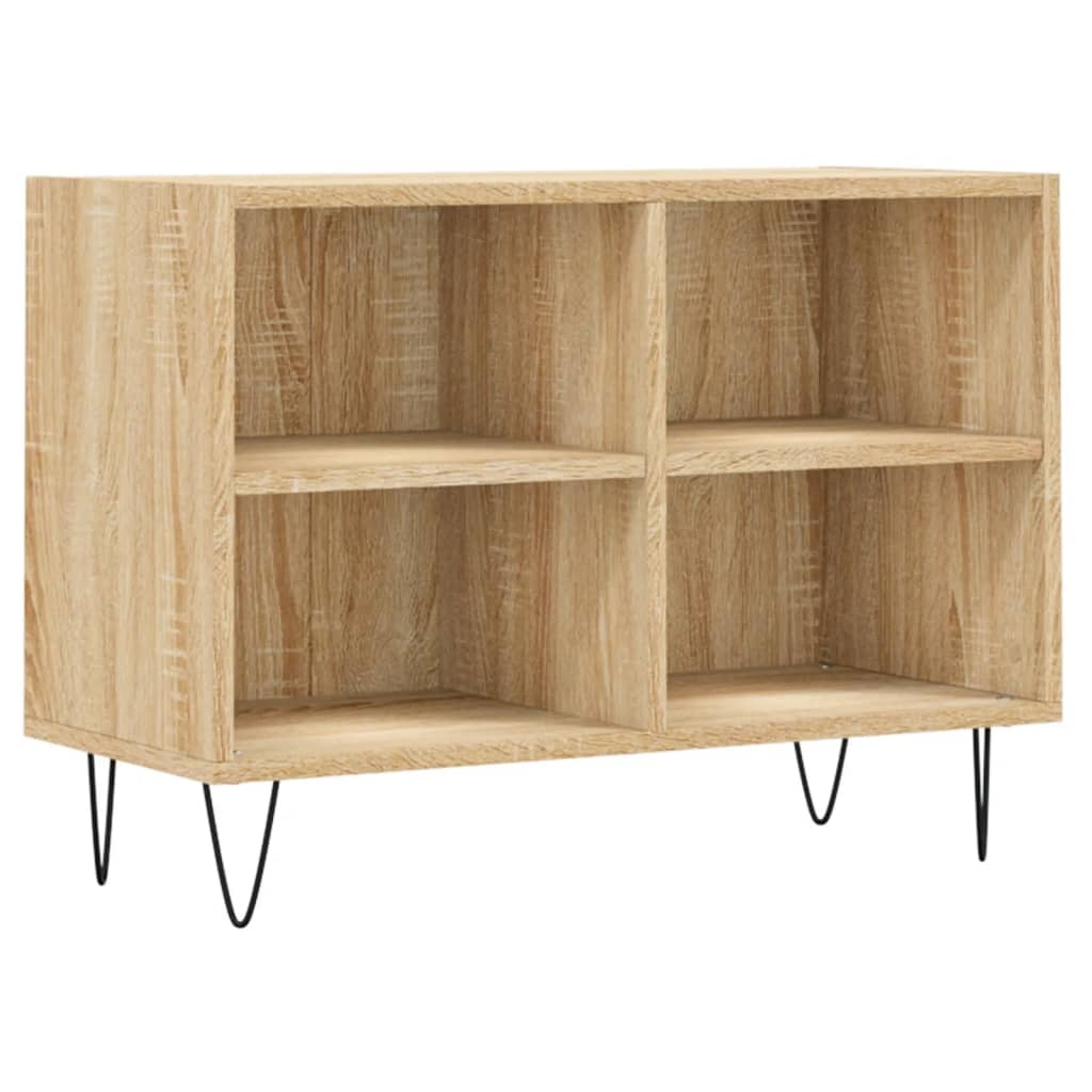 vidaXL Tv-meubel 69,5x30x50 cm bewerkt hout sonoma eikenkleurig