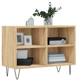 VidaXL Tv-meubel 69,5x30x50 cm bewerkt hout sonoma eikenkleurig