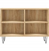 VidaXL Tv-meubel 69,5x30x50 cm bewerkt hout sonoma eikenkleurig