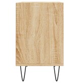 VidaXL Tv-meubel 69,5x30x50 cm bewerkt hout sonoma eikenkleurig