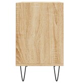 vidaXL Tv-meubel 69,5x30x50 cm bewerkt hout sonoma eikenkleurig