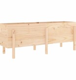 VidaXL Plantenbak verhoogd 160x50x57 cm massief grenenhout