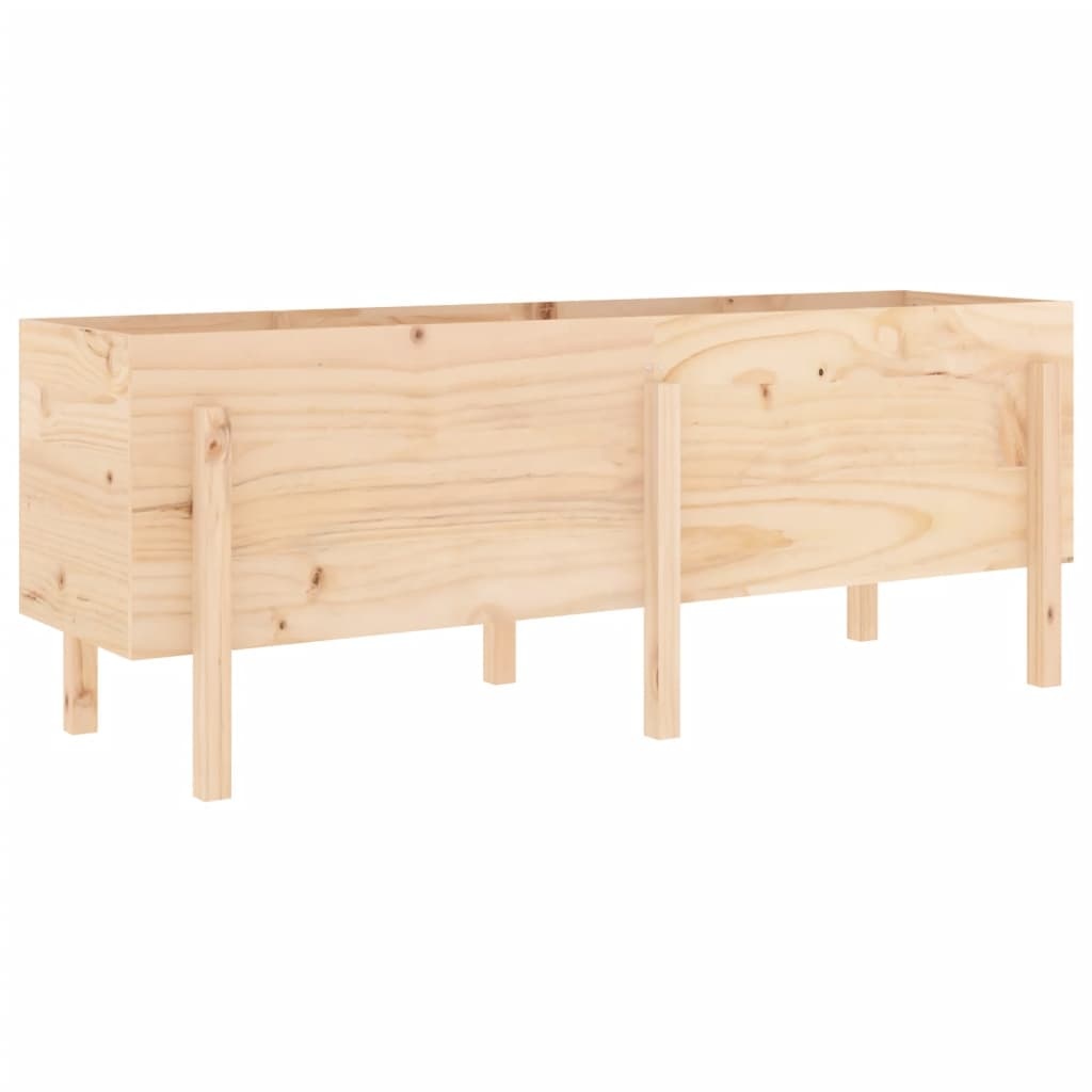 VidaXL Plantenbak verhoogd 160x50x57 cm massief grenenhout