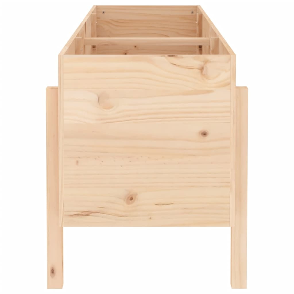 VidaXL Plantenbak verhoogd 160x50x57 cm massief grenenhout