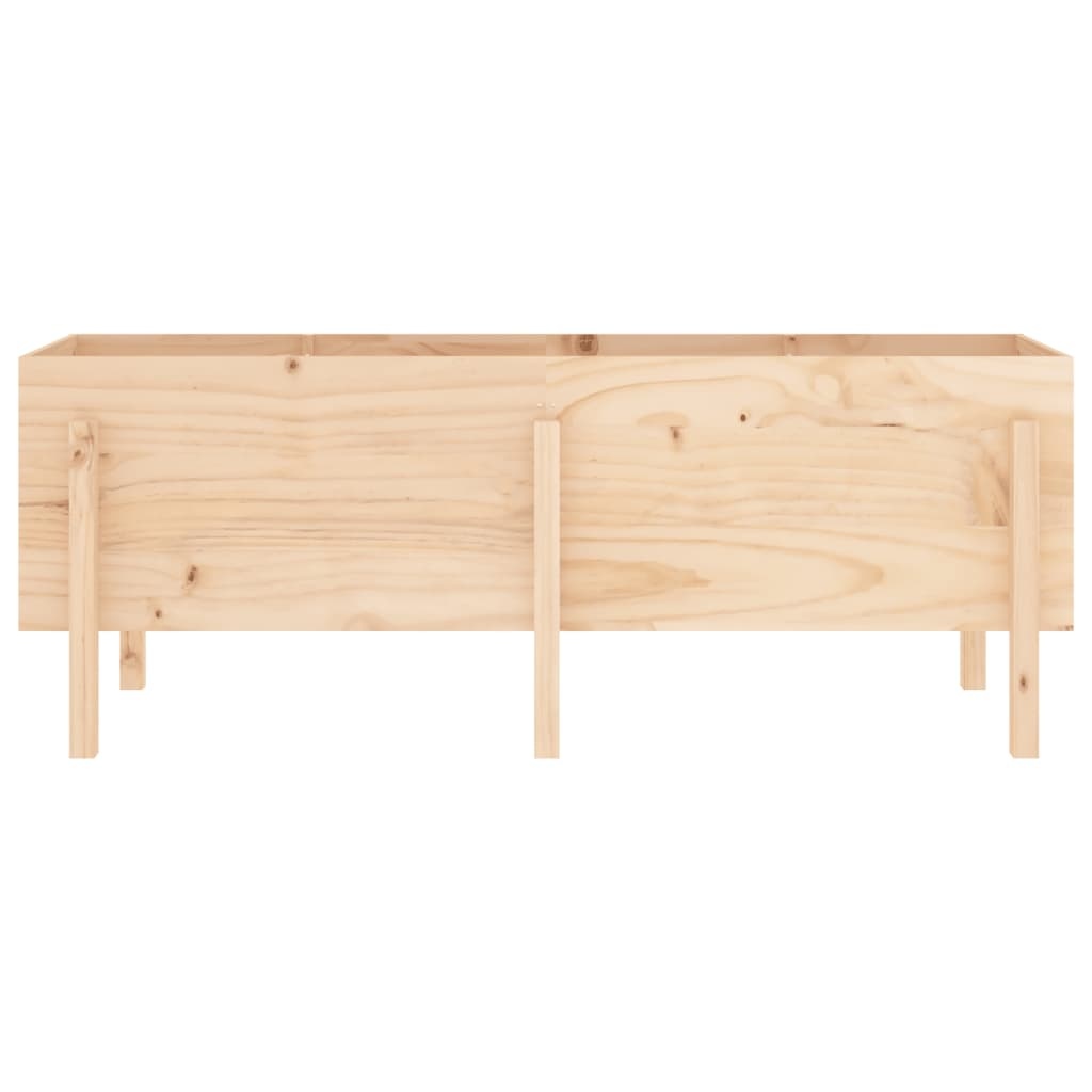 VidaXL Plantenbak verhoogd 160x50x57 cm massief grenenhout
