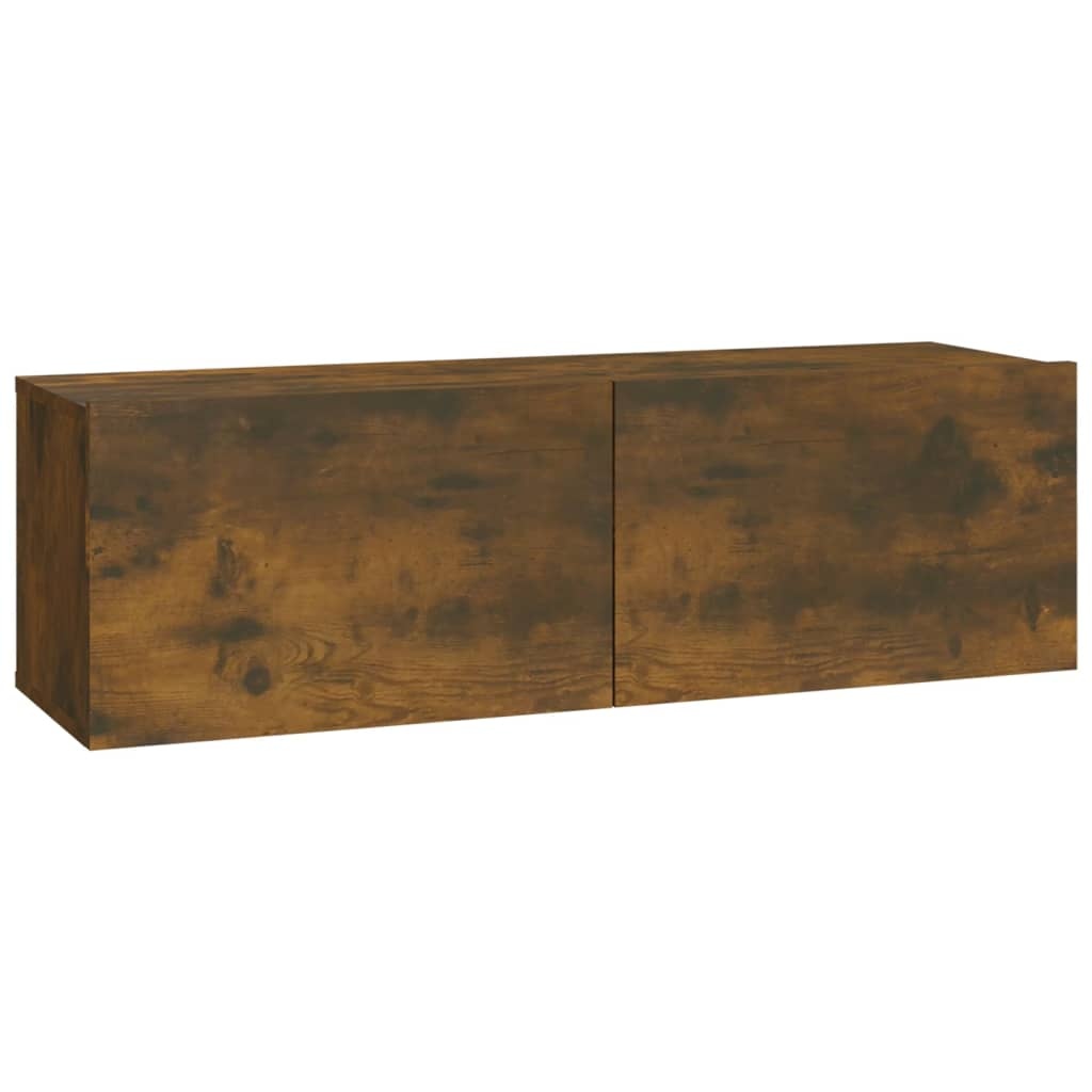 vidaXL Tv-meubelen 2 st wandgemonteerd 100x30x30 cm hout gerookt eiken