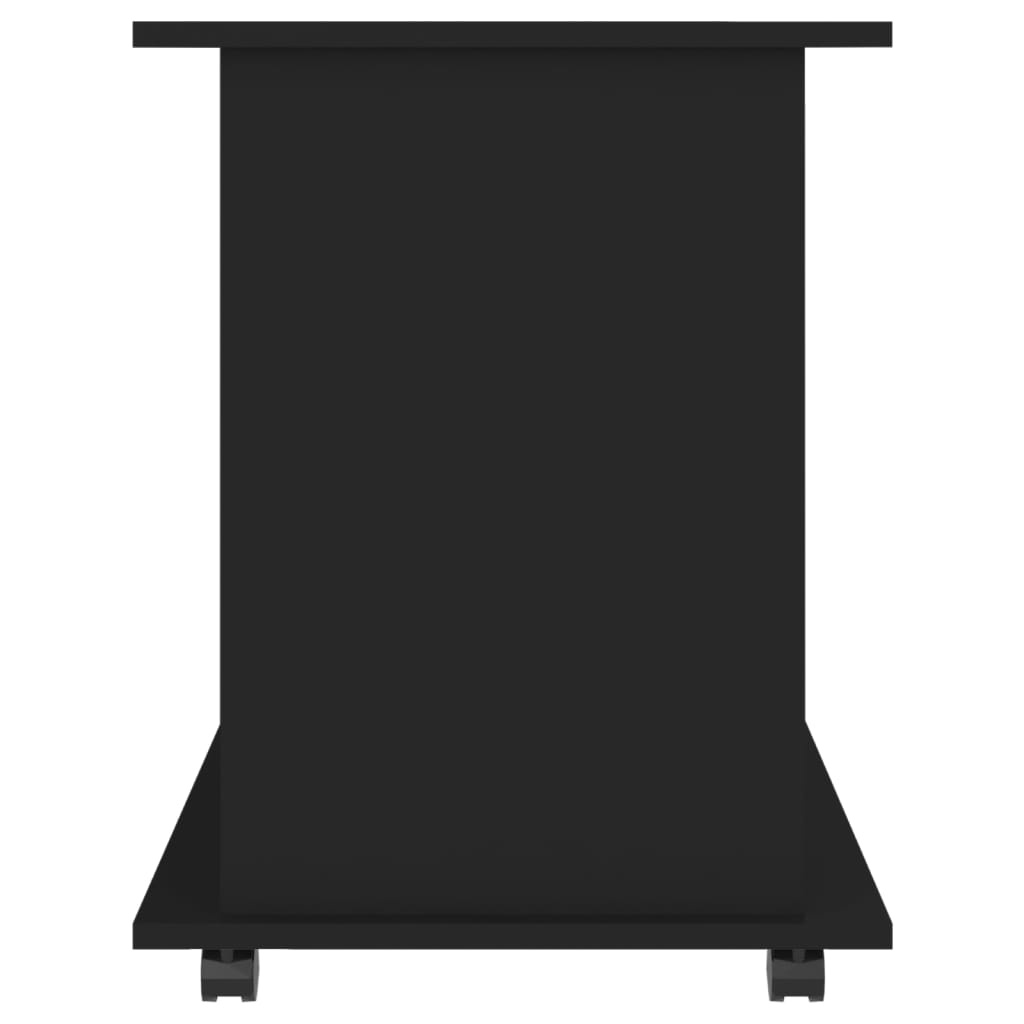 vidaXL Kast verrijdbaar 60x45x60 cm spaanplaat zwart