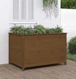 VidaXL Plantenbak verhoogd 119,5x82,5x78 cm massief grenen honingbruin