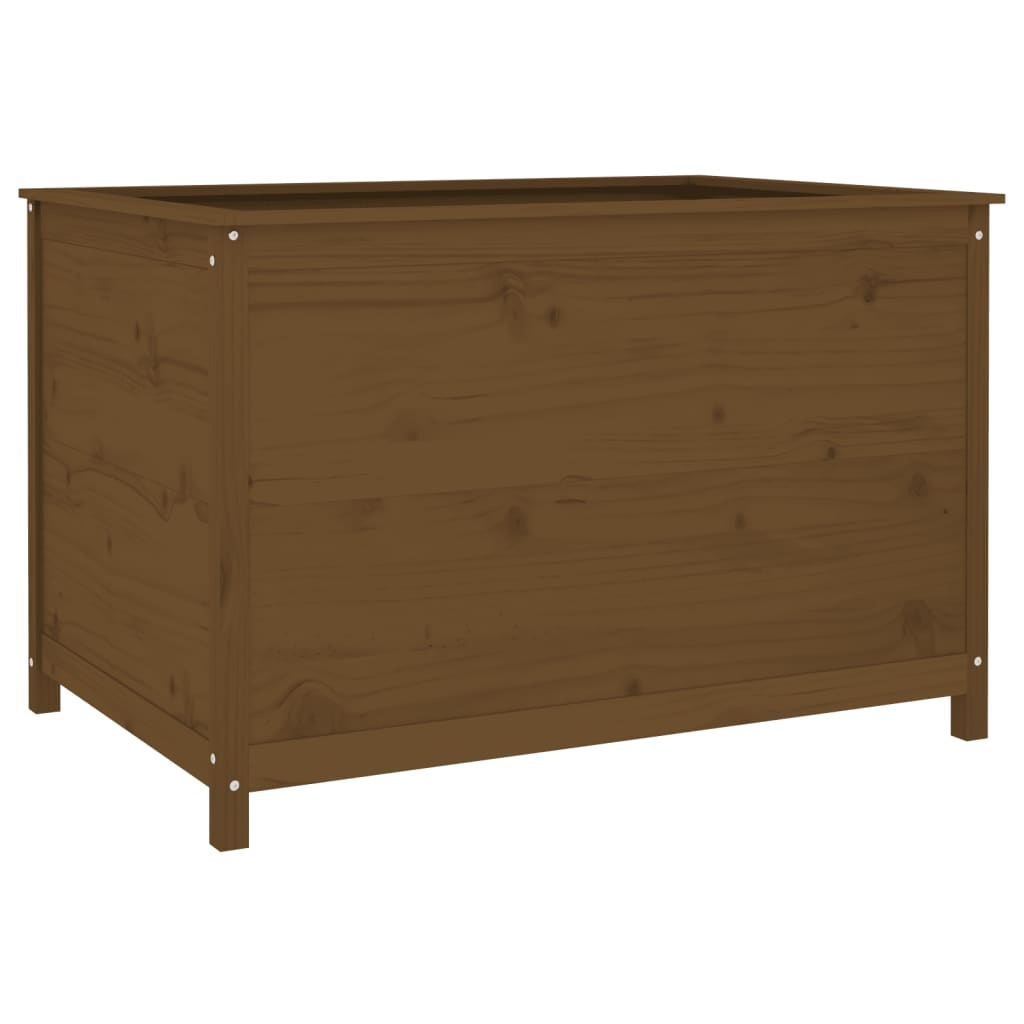 VidaXL Plantenbak verhoogd 119,5x82,5x78 cm massief grenen honingbruin