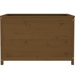 VidaXL Plantenbak verhoogd 119,5x82,5x78 cm massief grenen honingbruin