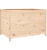VidaXL Plantenbak verhoogd 119,5x82,5x78 cm massief grenenhout