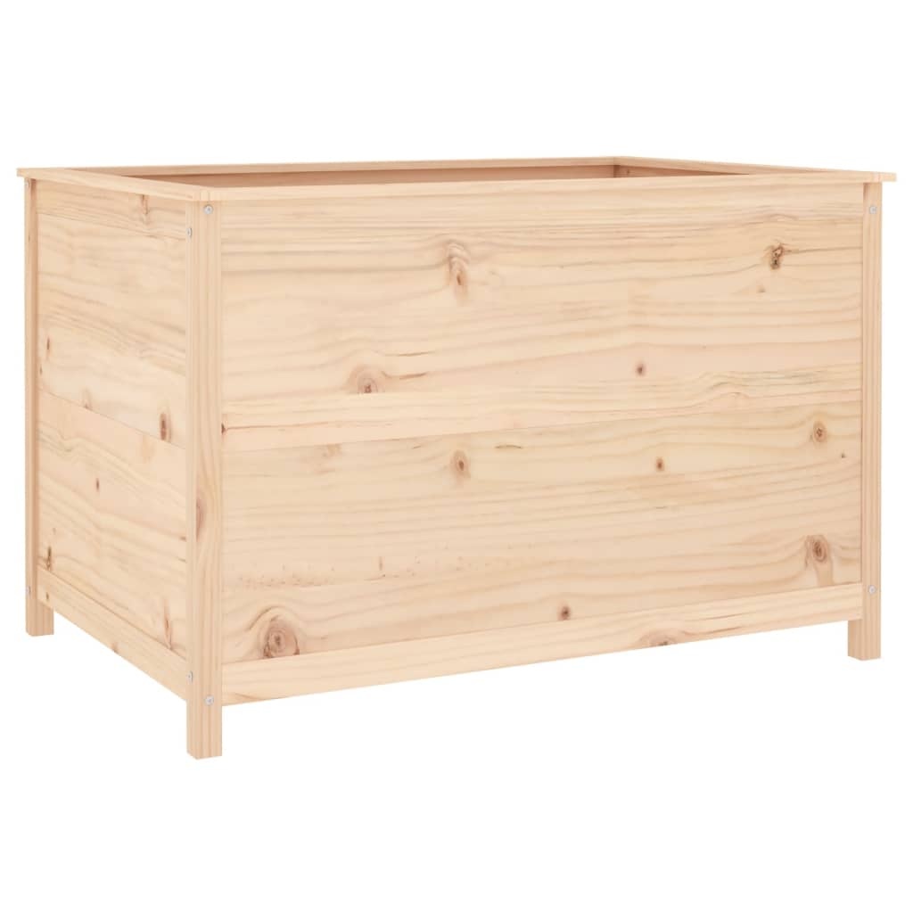 VidaXL Plantenbak verhoogd 119,5x82,5x78 cm massief grenenhout