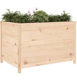 VidaXL Plantenbak verhoogd 119,5x82,5x78 cm massief grenenhout