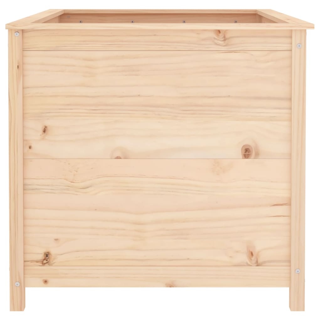 VidaXL Plantenbak verhoogd 119,5x82,5x78 cm massief grenenhout
