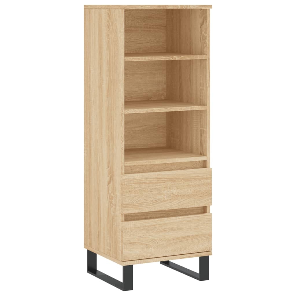 Hoge kast 40x36x110 cm bewerkt hout sonoma eiken