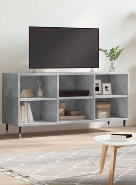 VidaXL Tv-meubel 103,5x30x50 cm bewerkt hout betongrijs