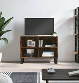 VidaXL Tv-meubel 69,5x30x50 cm bewerkt hout gerookt eikenkleurig
