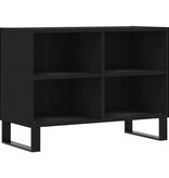 VidaXL Tv-meubel 69,5x30x50 cm bewerkt hout zwart