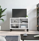 VidaXL Tv-meubel 69,5x30x50 cm bewerkt hout wit