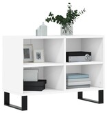 VidaXL Tv-meubel 69,5x30x50 cm bewerkt hout wit