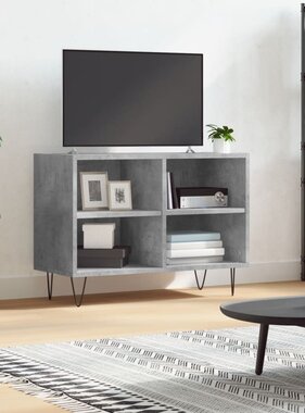 VidaXL Tv-meubel 69,5x30x50 cm bewerkt hout betongrijs