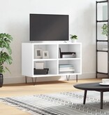VidaXL Tv-meubel 69,5x30x50 cm bewerkt hout hoogglans wit