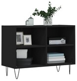 VidaXL Tv-meubel 69,5x30x50 cm bewerkt hout zwart