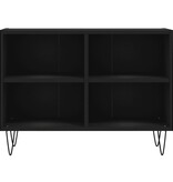 VidaXL Tv-meubel 69,5x30x50 cm bewerkt hout zwart