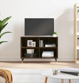VidaXL Tv-meubel 69,5x30x50 cm bewerkt hout bruineikenkleurig