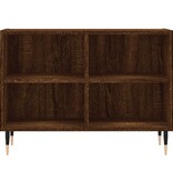 VidaXL Tv-meubel 69,5x30x50 cm bewerkt hout bruineikenkleurig