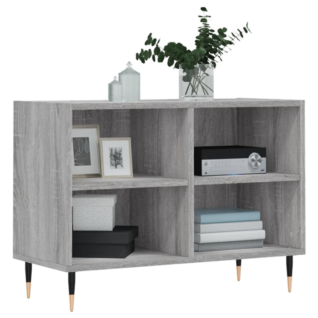 VidaXL Tv-meubel 69,5x30x50 cm bewerkt hout grijs sonoma eikenkleurig