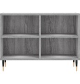 VidaXL Tv-meubel 69,5x30x50 cm bewerkt hout grijs sonoma eikenkleurig