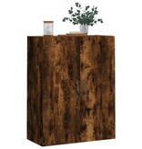 vidaXL Wandkast 69,5x34x90 cm bewerkt hout gerookt eikenkleurig