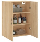 vidaXL Wandkast 69,5x34x90 cm bewerkt hout sonoma eikenkleurig