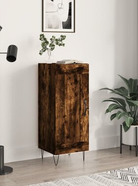 VidaXL Dressoir 34,5x34x90 cm bewerkt hout gerookt eiken