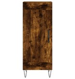 VidaXL Dressoir 34,5x34x90 cm bewerkt hout gerookt eiken