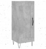 VidaXL Dressoir 34,5x34x90 cm bewerkt hout betongrijs