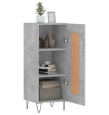 VidaXL Dressoir 34,5x34x90 cm bewerkt hout betongrijs