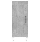 VidaXL Dressoir 34,5x34x90 cm bewerkt hout betongrijs