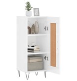 VidaXL Dressoir 34,5x34x90 cm bewerkt hout hoogglans wit