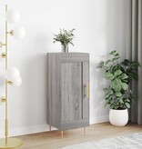 VidaXL Dressoir 34,5x34x90 cm bewerkt hout grijs sonoma eikenkleurig