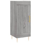 VidaXL Dressoir 34,5x34x90 cm bewerkt hout grijs sonoma eikenkleurig