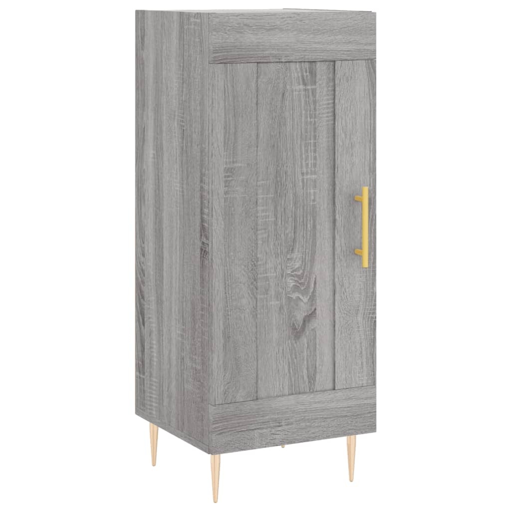 VidaXL Dressoir 34,5x34x90 cm bewerkt hout grijs sonoma eikenkleurig