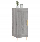 VidaXL Dressoir 34,5x34x90 cm bewerkt hout grijs sonoma eikenkleurig